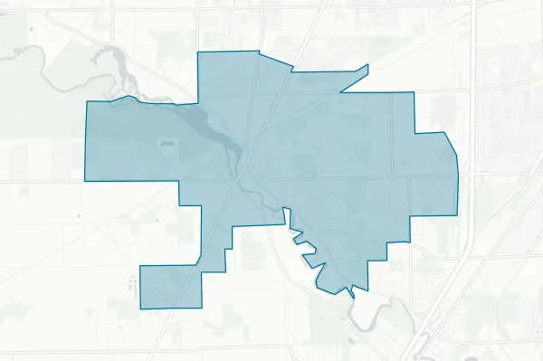Flat Rock Community Schools — detail map