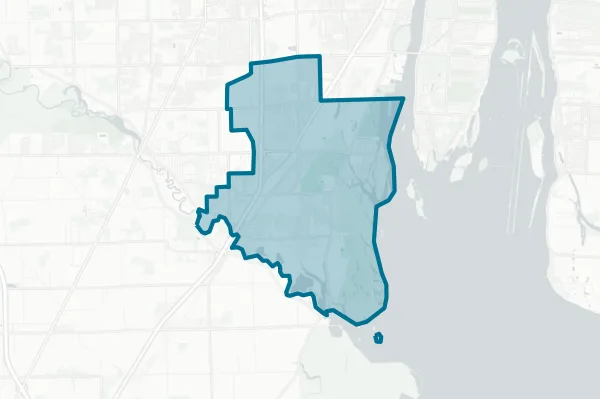 Gibraltar School District — detail map