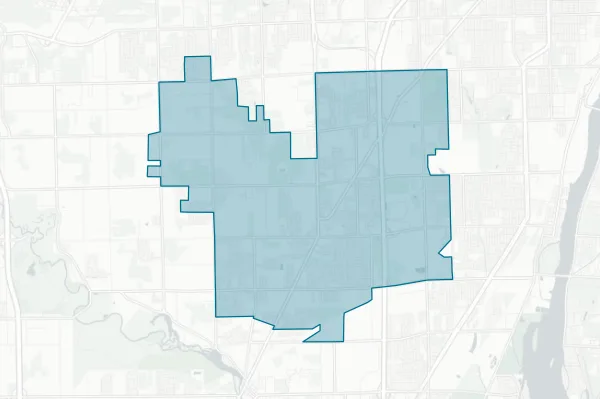 Woodhaven‐Brownstown School District — detail map