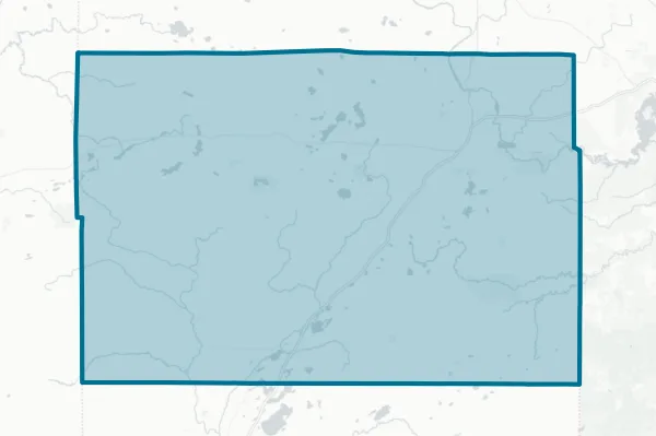 Carlton County. Minnesota — detail map