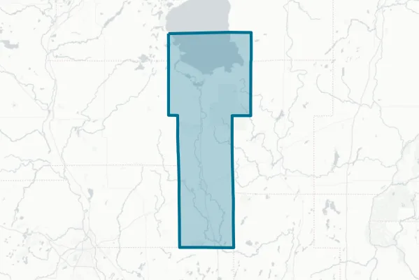 Mille Lacs County — detail map