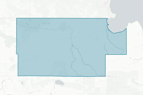 Roseau County — detail map
