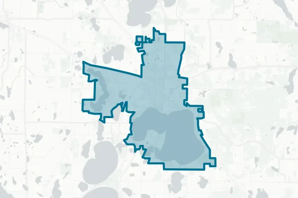 City of Detroit Lakes — detail map