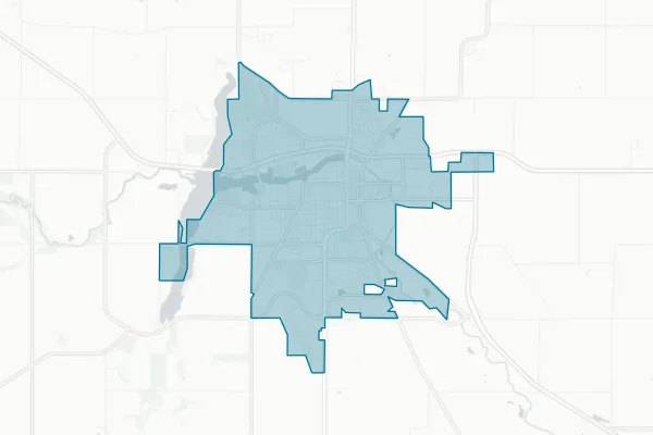 City of Hutchinson — detail map
