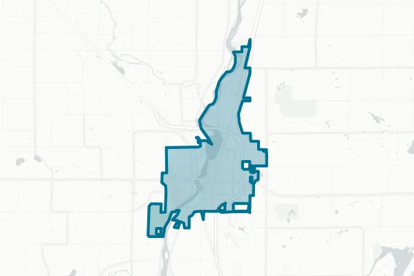 City of Little Falls — detail map