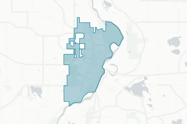 City of St. Peter — detail map
