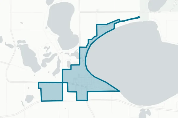 City of Battle Lake — detail map