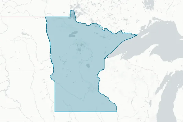 State of Minnesota — detail map