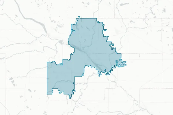 Lac Qui Parle Valley ISD #2853 — detail map