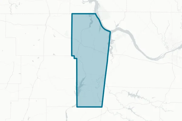 Tishomingo County — detail map