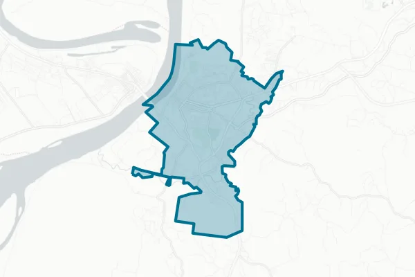 City of Natchez — detail map