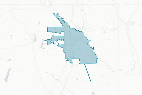City of Hattiesburg — detail map