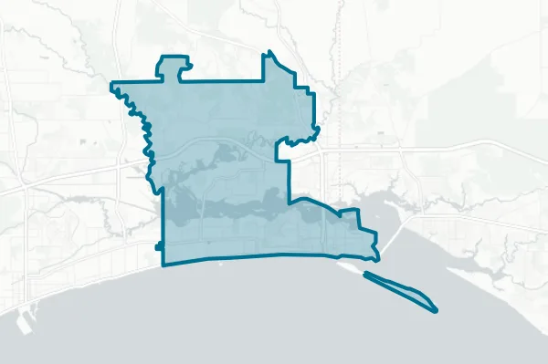 City of Biloxi — detail map