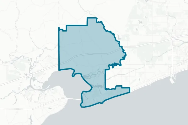 City of Pass Christian Mississippi — detail map