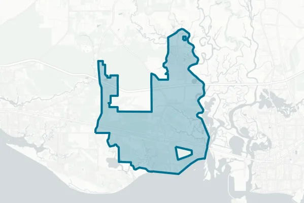 City of Gautier — detail map