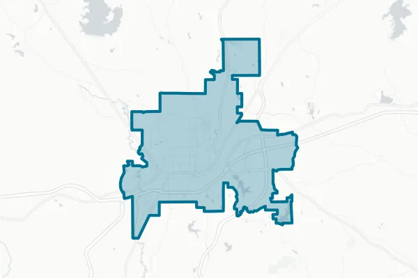 City of Meridian — detail map