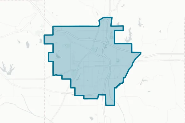 City of Tupelo — detail map