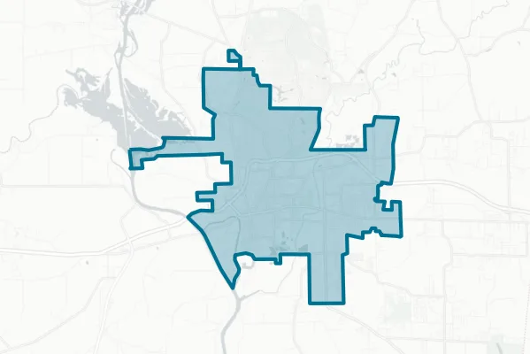 City of Columbus Ms — detail map