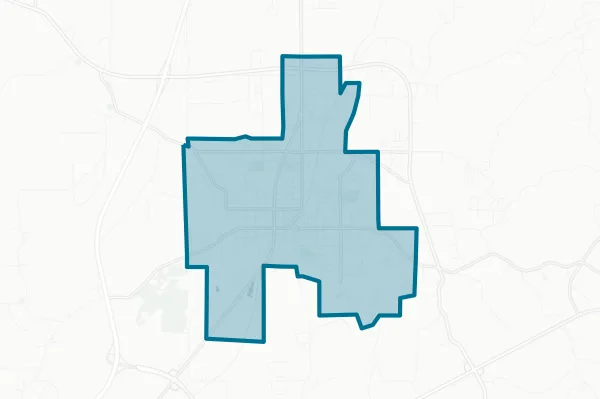 Booneville School District — detail map