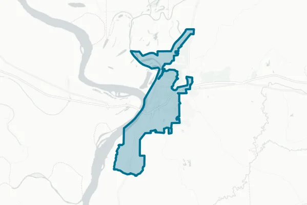 City of Vicksburg — detail map