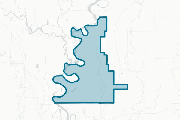 West Bolivar Consolidated School District — detail map