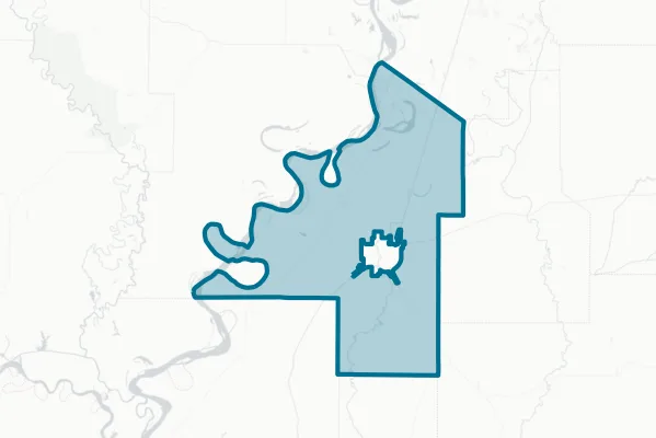 Coahoma County School District — detail map