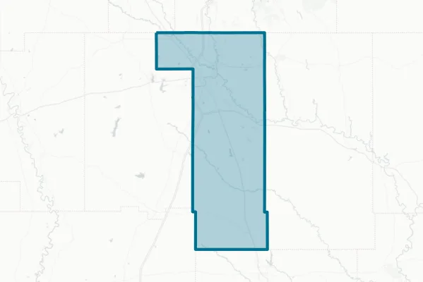 Forrest County — detail map