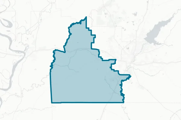 Prentiss County Mississippi — detail map