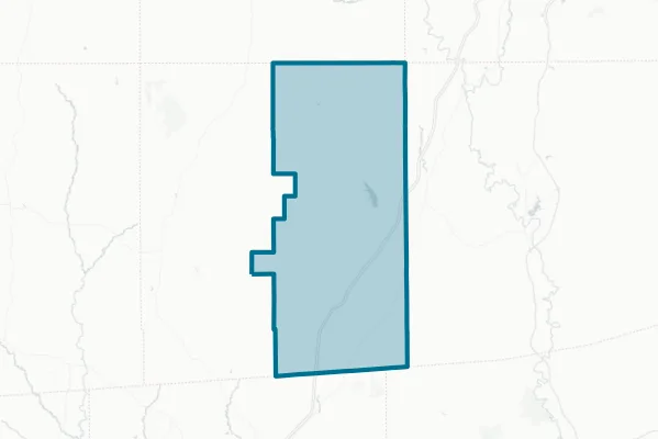 East Jasper School District — detail map