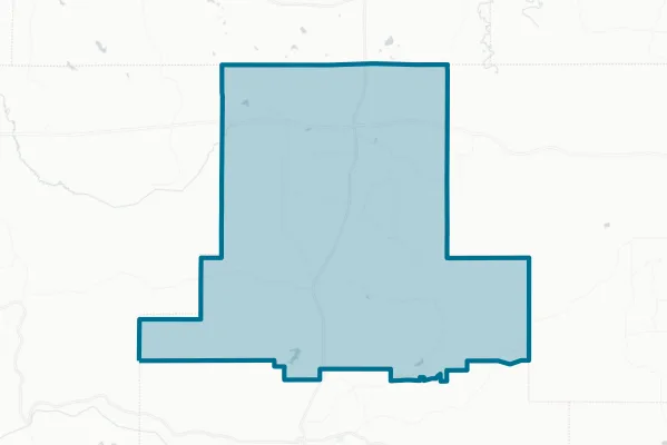 North Tippah Consolidated School District — detail map