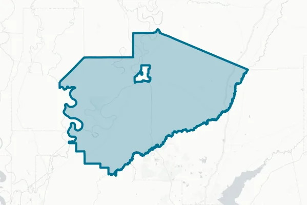 Yazoo County School District — detail map
