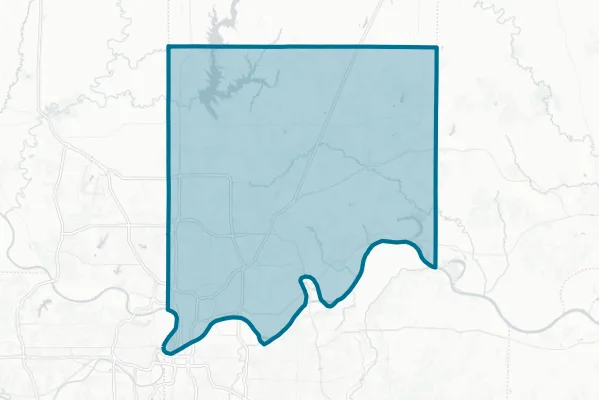 Clay County — detail map