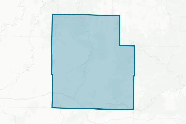 Texas County — detail map