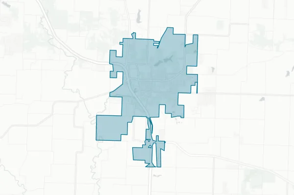 City of Harrisonville — detail map
