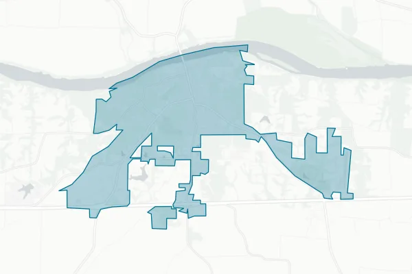 City of Boonville — detail map