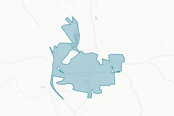 City of Fredericktown — detail map