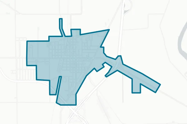 City of Hayti — detail map