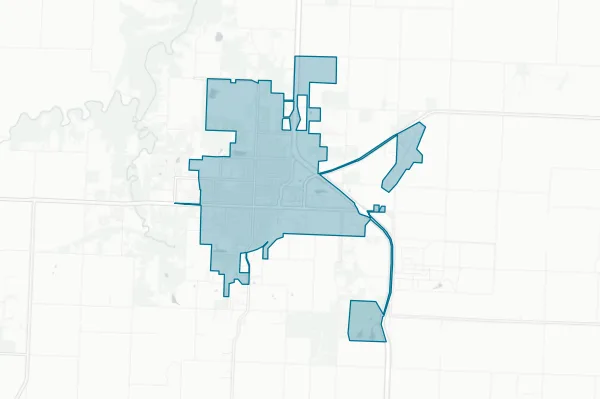 City of Nevada — detail map