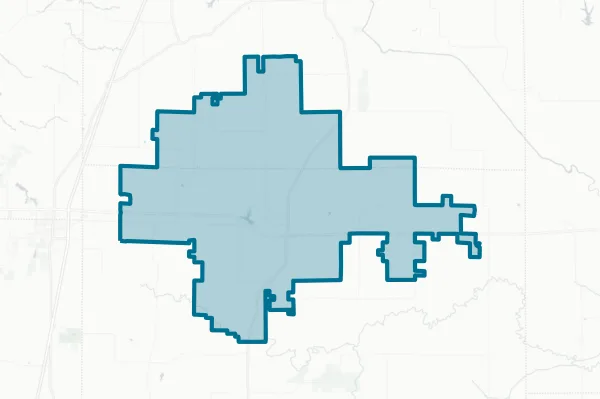 Hamilton R-2 School District — detail map