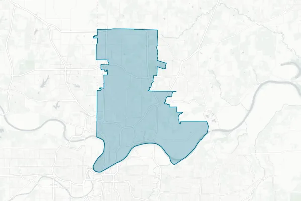 North Kansas City School District No.74 — detail map