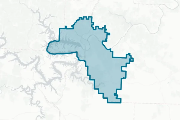 School of the Osage School District — detail map