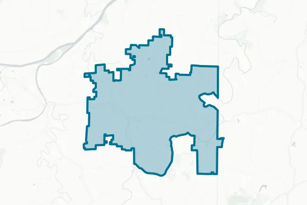 Osage County No. 2 School District — detail map