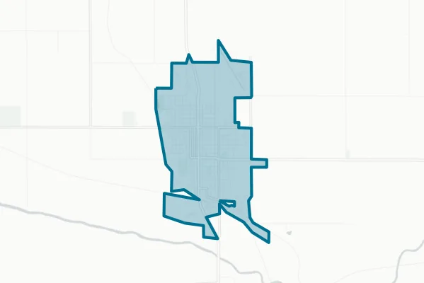 City of Falls City — detail map