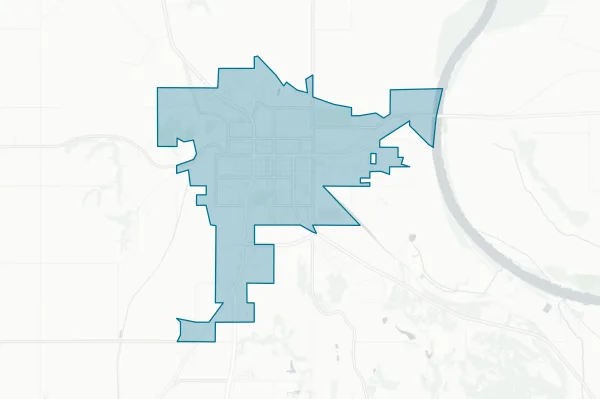 City of Blair — detail map