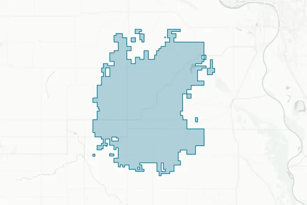 Emerson-Hubbard Community Schools District No. 561 — detail map