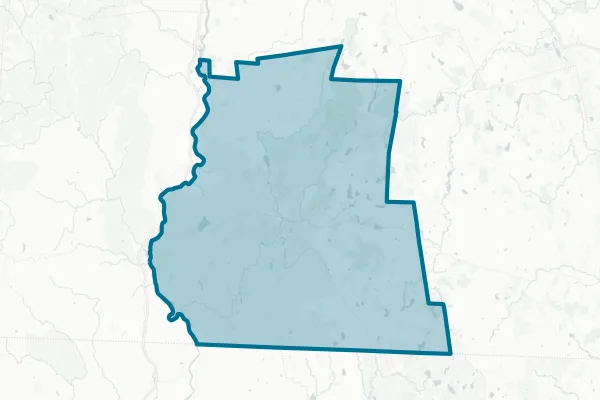 County of Cheshire — detail map