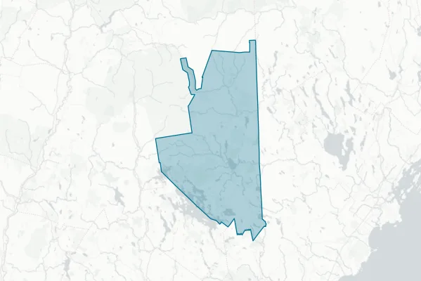 Wakefield, New Hampshire School District — detail map