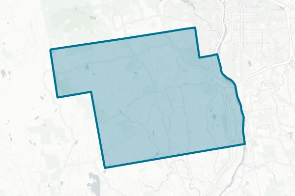 Bedford, New Hampshire School District — detail map