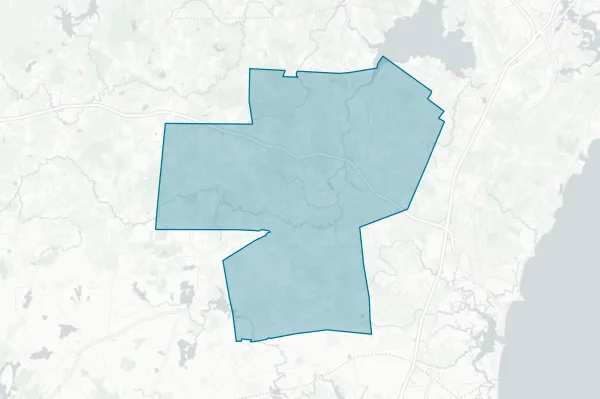 Exeter Region Cooperative School District — detail map
