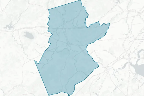 Somerset County Board of Social Services — detail map